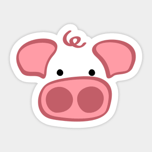 Piggy Face Sticker